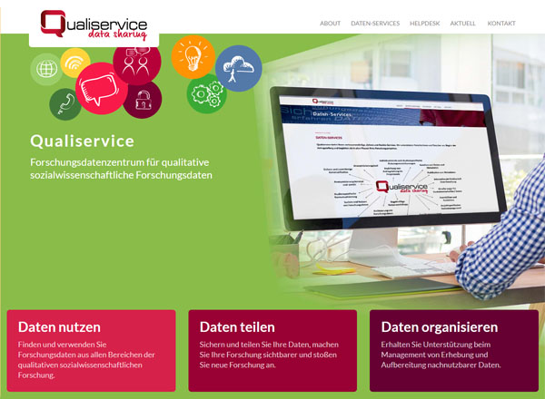 Webdesign und Grafikdesign für Qualiservice - Universität Bremen
